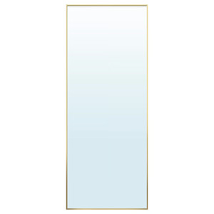 HOVET Mirror, gold-colour, 78x196 cm