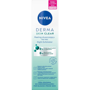 Nivea Derma Skin Clear Night Exfoliator Vegan 40ml