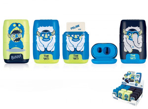 Milan Sharpener & Eraser 2in1 Compact The Yeti 16pcs
