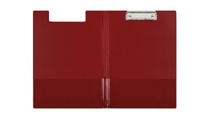 Clipboard Folder A4, PVC, dark red