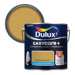 Dulux EasyCare+ Washable Durable Matt Paint 2.5l mustard trend