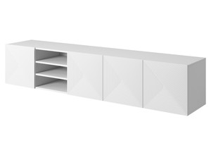 Wall-mounted TV Cabinet Asha 200 cm, matt white