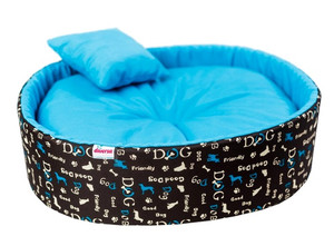 Diversa Dog Bed Funky Size 4, blue