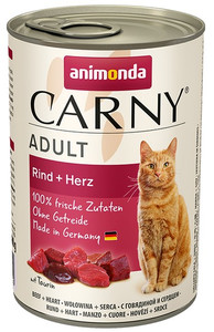 Animonda Carny Adult Cat Food Beef & Heart 400g