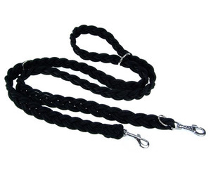 Champion Dog Leash Braided Adjustable, black