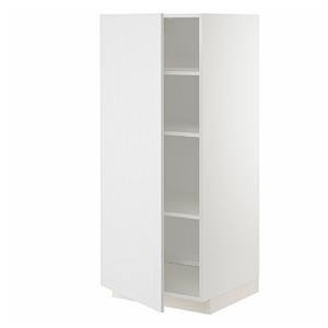 METOD High cabinet with shelves, white/Stensund white, 60x60x140 cm