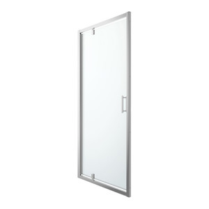 GoodHome Pivot Shower Door Beloya 100 cm, chrome/transparent