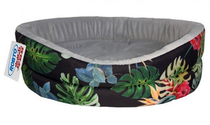 Robto Dog Bed EXX Size 8, floral/light grey