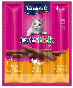Vitakraft Cat Stick Classic Poultry & Liver 18g