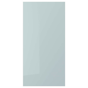 KALLARP Door, high-gloss light grey-blue, 40x80 cm