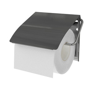 GoodHome Toilet Paper Holder Koros, anthracite