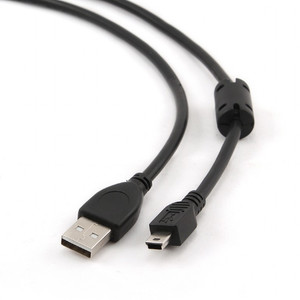 Gembird Cable Mini USB 2.0 CANON (with ferrite) 1.8m black