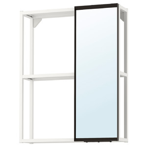 ENHET Mirror cabinet, white, 60x15x75 cm
