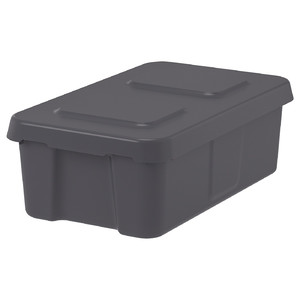 KLÄMTARE Box with lid, indoor/outdoor
