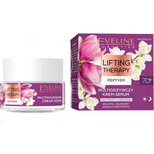 Eveline Lifting Therapy Peptides 70+ Multi-nourishing Cream Serum Day/Night 50ml