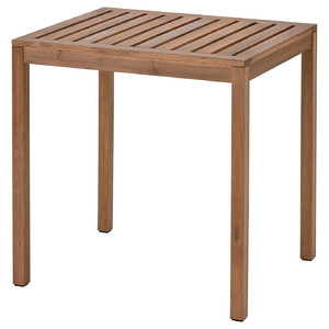 NÄMMARÖ Table, outdoor, light brown stained, 75x63 cm