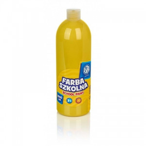 Astra School Paint Bottle 1000ml, yellow