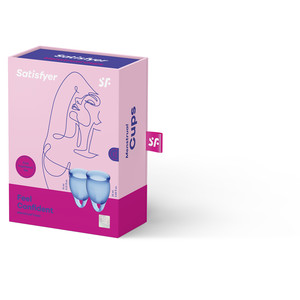 Satisfyer Feel Confident Menstrual Cup Set Dark Blue