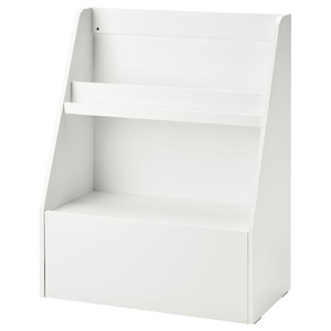 BERGIG Book display with storage, white