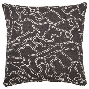 GULDFLY Cushion cover, anthracite/off-white, 50x50 cm