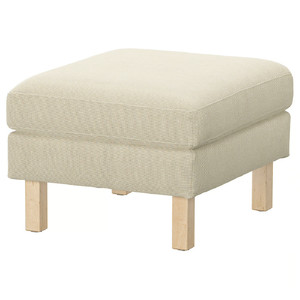 SALTSJÖBADEN Footstool, Fridtuna light beige