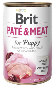 Brit Pate & Meat For Puppy Dog Food Can 400g