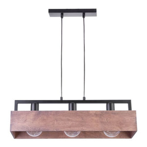 Pendant Lamp Dakota 3 x 60W E27, brown