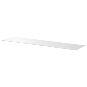 BESTÅ Top panel, glass/white, 180x40 cm