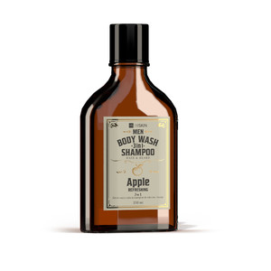 HISKIN Men Whisky Shower Gel & Shampoo 3in1 Apple 330ml