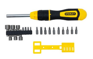 Stanley Ratcheting Multibit Screwdriver Set 20pcs