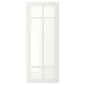 STENSUND Glass door, white, 40x100 cm
