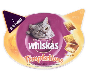 Whiskas Temptations Chicken & Cheese Cat Treats 60g
