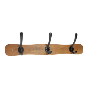 Gamet Rack with Hooks, black