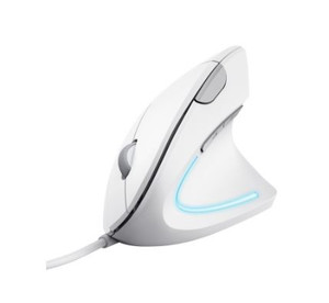 Trust Optical Wired Mouse Verto Ergo, white