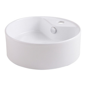 Ceramic Countertop Basin GoodHome Vorma 38cm, white