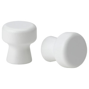 ODLINGSGRÄNS Knob, white, 27 mm