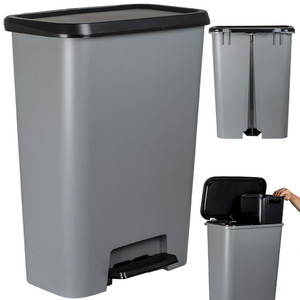 Curver Waste Sorting Bin 23+23L, dark grey/black