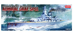 Academy Plastic Model Battleship Admiral Graf Spee 1:350 8+