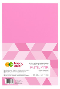 Craft Foam A4 5 Sheets, pastel pink