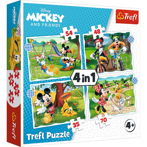 Trefl Children's Puzzle Mickey and Friends 4in1 4+