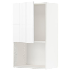 METOD Wall cabinet for microwave oven, white/Ringhult white, 60x100 cm
