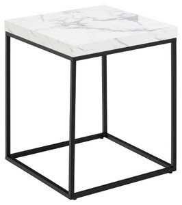 Coffee Table Barossa 40x40cm, white marble