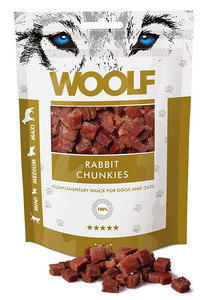 Woolf Rabbit Chunkies Snack for Dogs & Cats 100g