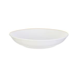 Deep Plate Pearl Gold 20cm, white