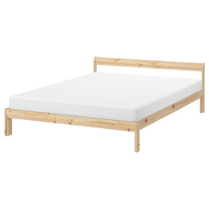 NEIDEN Bed frame, pine/Lindbåden, 140x200 cm