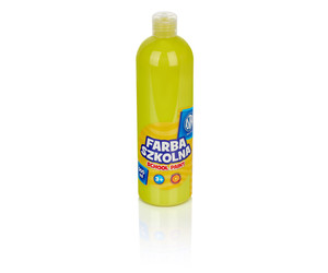 Astra School Paint Bottle 500ml, lemon yellow