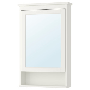 HEMNES Mirror cabinet with 1 door, white, 63x16x98 cm