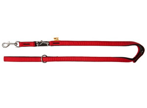 Dingo Adjustable Dog Leash Scandi 2x220cm, red