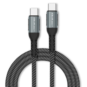 Qoltec Cable USB 2.0 type C to USB 2.0 type C 100W, 1m