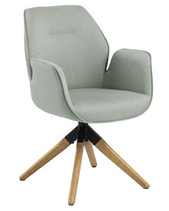 Swivel Chair Aura, auto return, light grey